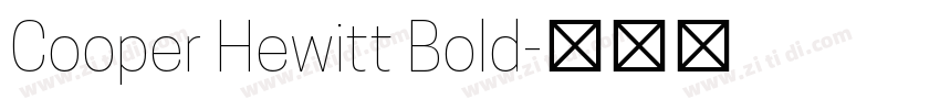 Cooper Hewitt Bold字体转换